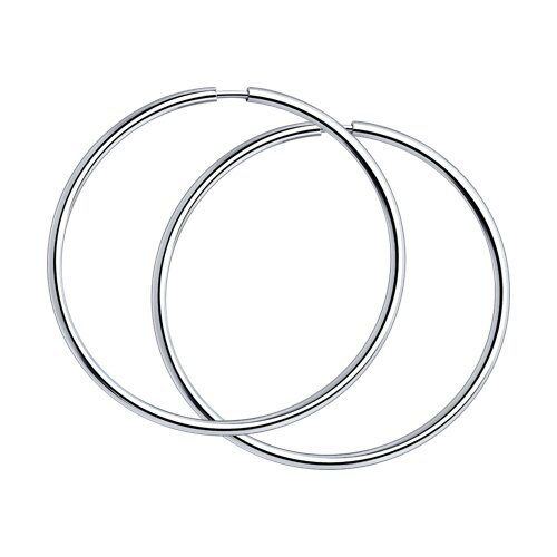 94140045 - Серьги конго из серебра