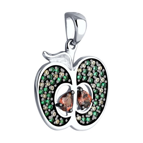 94033254 - Подвеска из серебра с фианитами