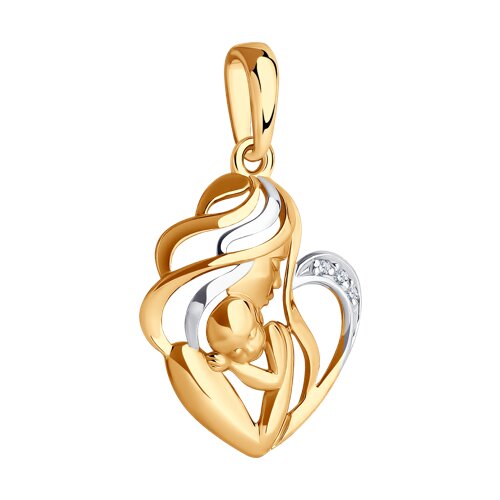 1030788 - Подвеска из золота с бриллиантами