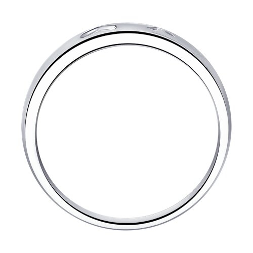 94011294 - Кольцо из серебра с фианитом