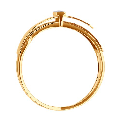 018772 - Кольцо из золота с фианитами
