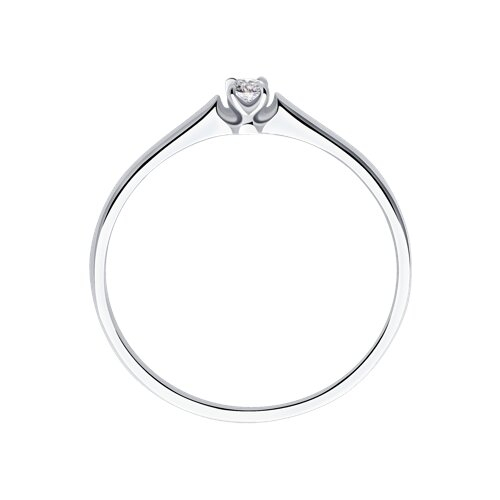 1011355 - Помолвочное кольцо из белого золота с бриллиантом