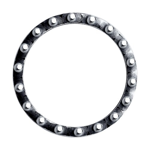 95010130 - Кольцо из чернёного серебра с фианитом
