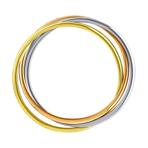 111228 - Обручальное кольцо из комбинированного золота