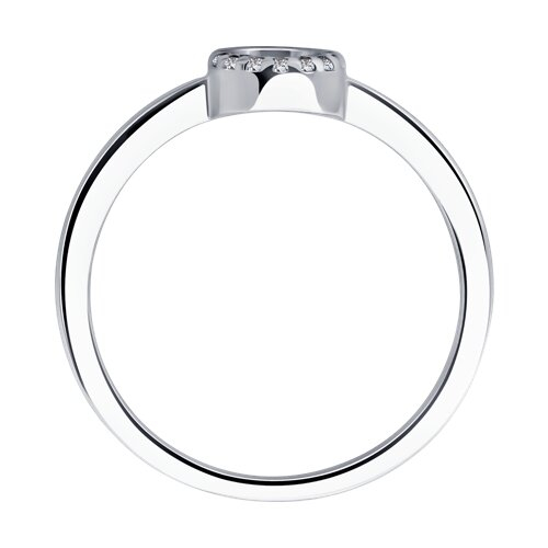 94-210-02695-1 - Кольцо из серебра с бриллиантами