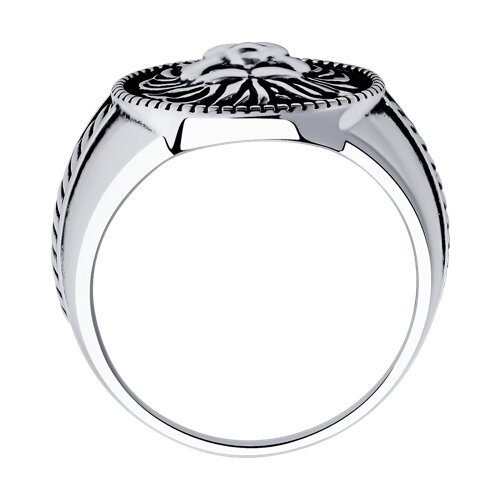 95010118 - Кольцо из чернёного серебра