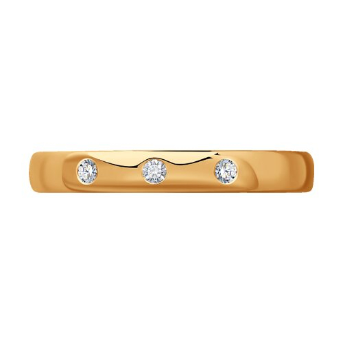 1110213 - Обручальное кольцо из золота с бриллиантами