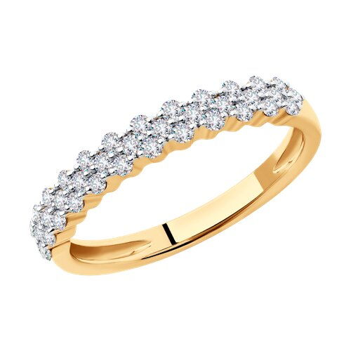 1012075 - Кольцо из золота с бриллиантами