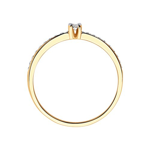 1011915 - Кольцо из золота с бриллиантами