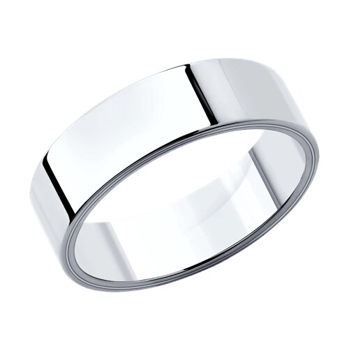 110219 - Обручальное кольцо из белого золота