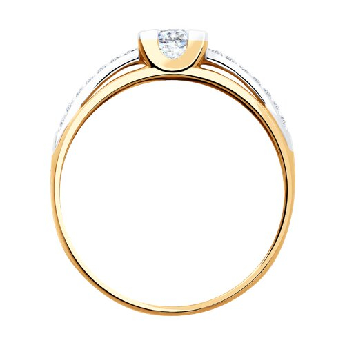 018509 - Кольцо из золота с фианитами