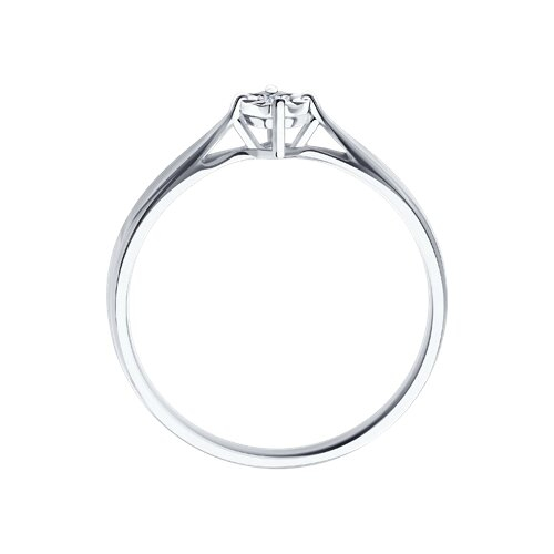 1011493 - Помолвочное кольцо из белого золота с бриллиантом