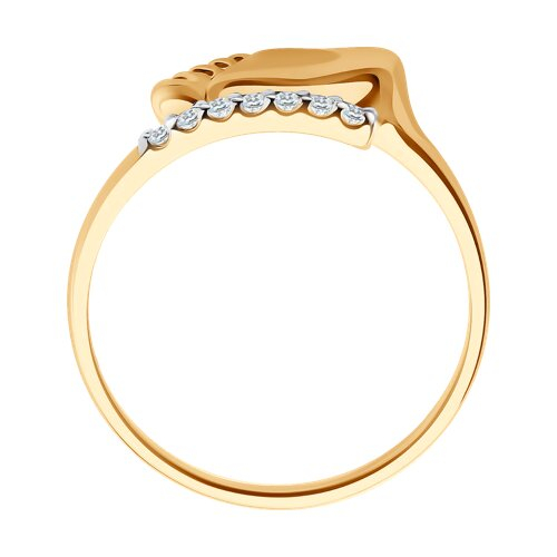 016675 - Кольцо из золота с фианитами