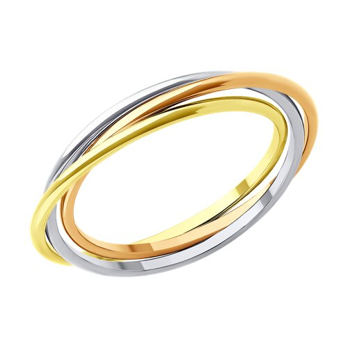 111228 - Обручальное кольцо из комбинированного золота