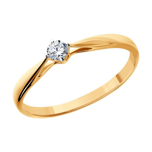 1011495 - Помолвочное кольцо из золота с бриллиантом