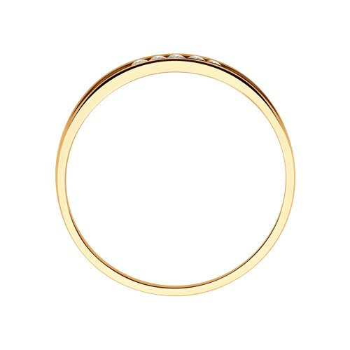 1111296-01 - Обручальное кольцо из золота с бриллиантами