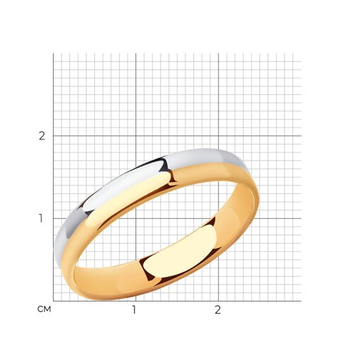 93-111-01453-1 - Обручальное кольцо их золочёного серебра