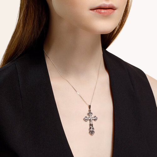 94120036 - Крест из серебра с гравировкой
