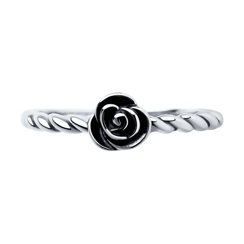 95010079 - Кольцо из чернёного серебра