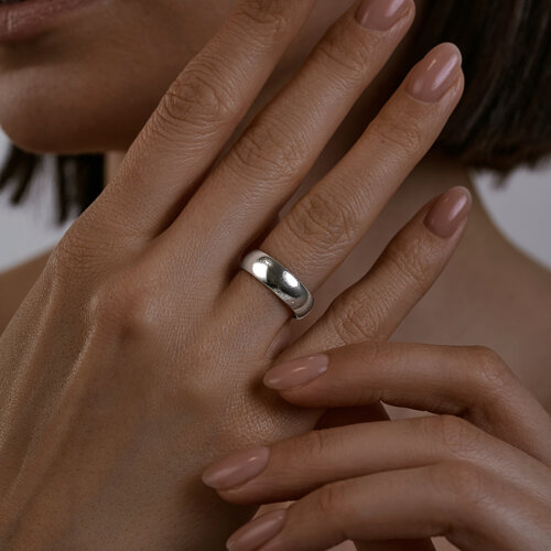 94110035 - Обручальное кольцо из серебра