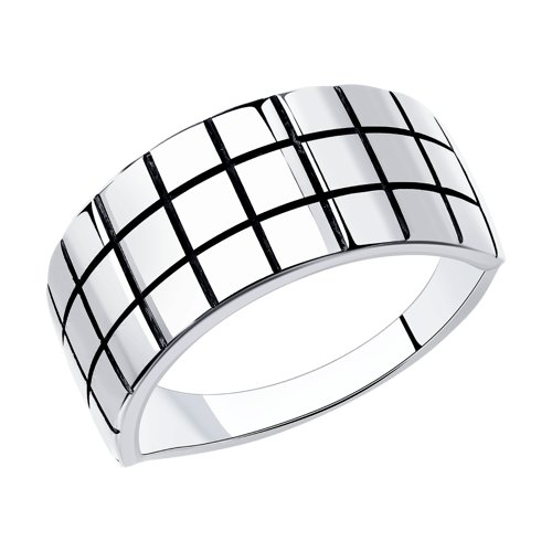 95010141 - Кольцо из чернёного серебра