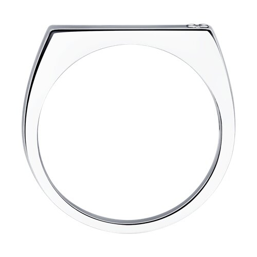 94-210-02126-1 - Кольцо из серебра с бриллиантом
