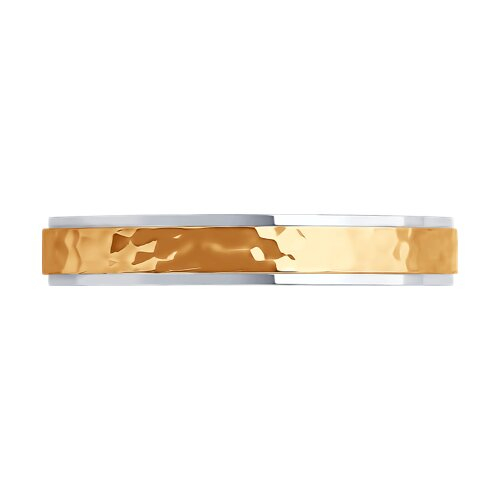 114110-11 - Обручальное кольцо из комбинированного золота