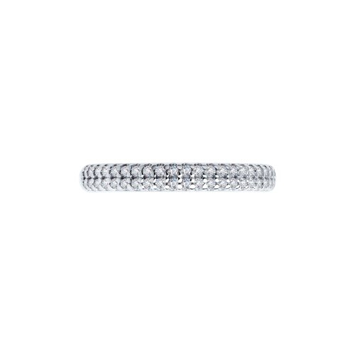 94011536 - Серебряное кольцо с дорожкой фианитов