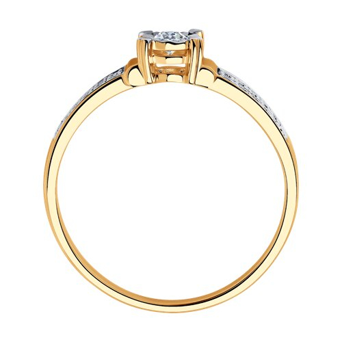 1011802 - Кольцо из золота с бриллиантами