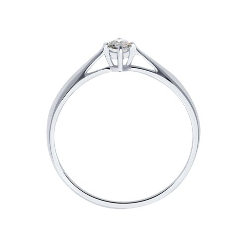 1011496 - Помолвочное кольцо из белого золота с бриллиантом