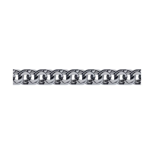 995141504 - Браслет из чернёного серебра с алмазной гранью