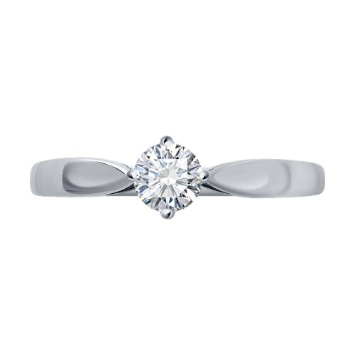 1010139 - Помолвочное кольцо из белого золота с бриллиантом