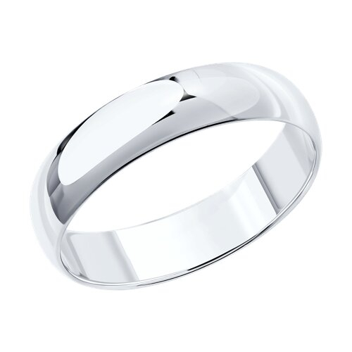 110062 - Классическое обручальное кольцо из белого золота