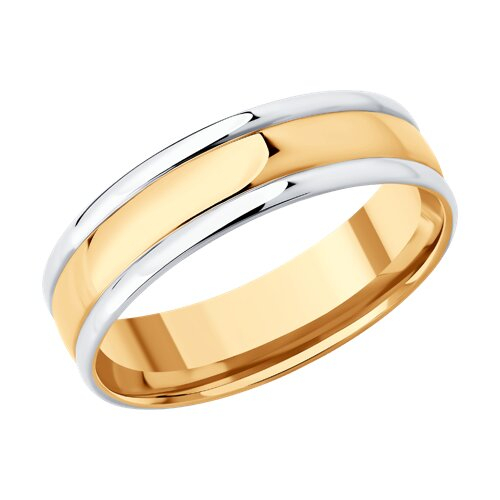110164 - Обручальное кольцо из комбинированного золота