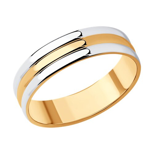 93-111-01459-1 - Обручальное кольцо их золочёного серебра