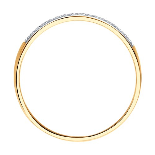 018353 - Кольцо из золота с фианитами