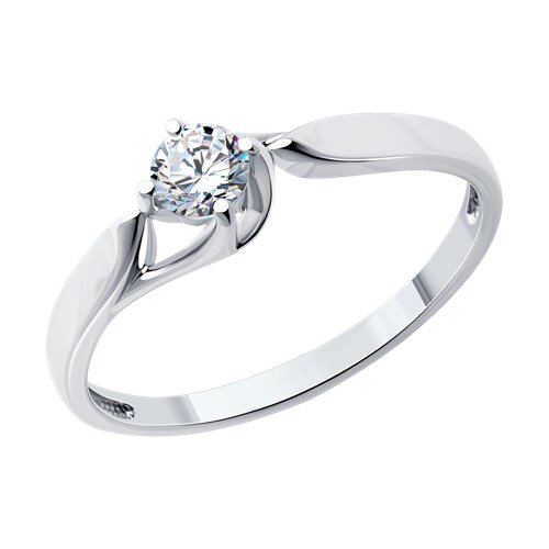 1010690 - Помолвочное кольцо из белого золота с бриллиантом