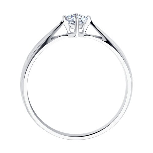 1011501 - Помолвочное кольцо из белого золота с бриллиантом