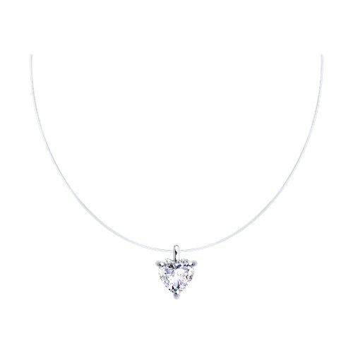 94070664 - Колье из серебра с фианитом