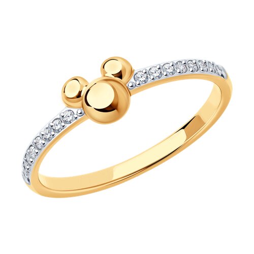 018692 - Кольцо из золота с фианитами