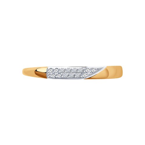 018395 - Кольцо из золота с фианитами