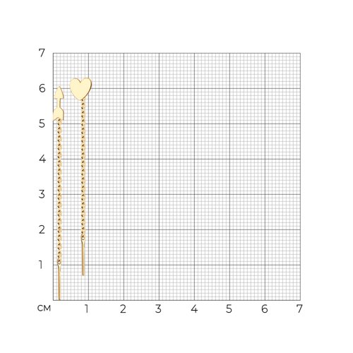 93022322 - Серьги из золочёного серебра