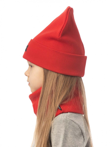 13-176U (красный) Комплект (шапка, снуд)