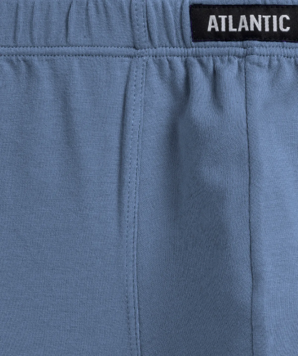 Мужские трусы шорты Atlantic, набор из 3 шт., хлопок, темно-синие + голубые + серые, 3MH-193