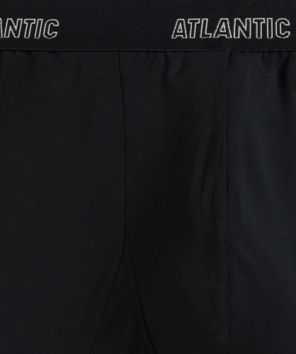 Мужские трусы шорты Atlantic, 1 шт. в уп., микромодал, черные, MH-1195