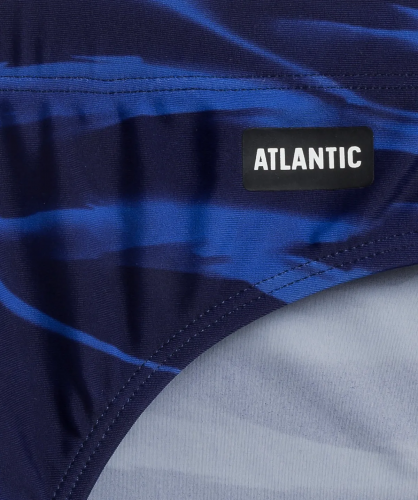 Плавки мужские спорт Atlantic, 1 шт. в уп., полиамид, голубые + темно-синие, KMT-337