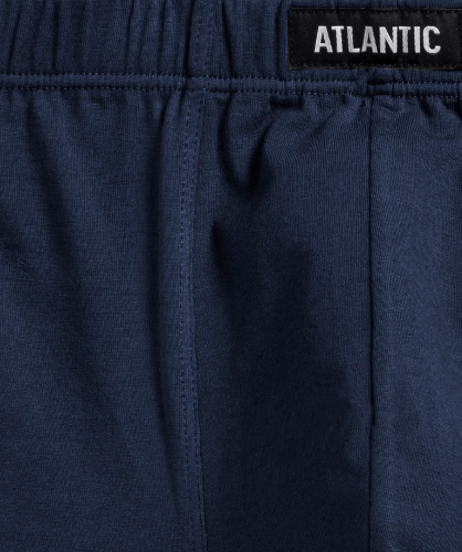 Мужские трусы шорты Atlantic, набор из 3 шт., хлопок, небесно-голубые + темно-синие + винные, 3MH-188