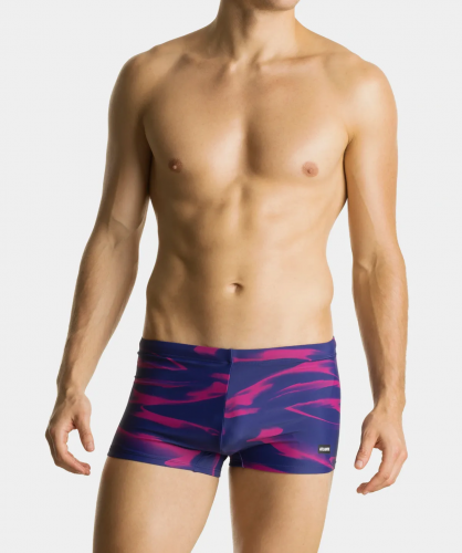 Купальные шорты мужские Atlantic, 1 шт. в уп., полиамид, голубые + розовые, KMS-318