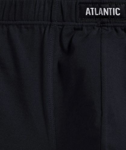 Мужские трусы шорты Atlantic, набор из 3 шт., хлопок, светлый хаки + черные + голубые, 3MH-188