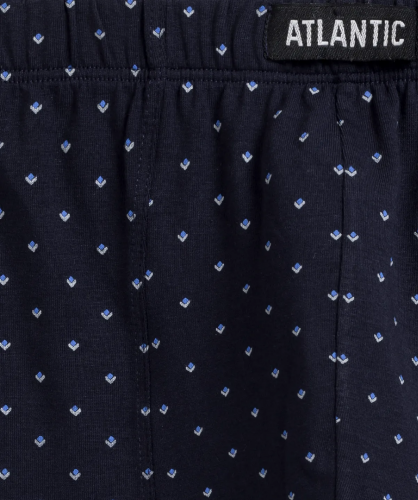 Мужские трусы шорты Atlantic, набор из 3 шт., хлопок, темно-синие, 3MH-192